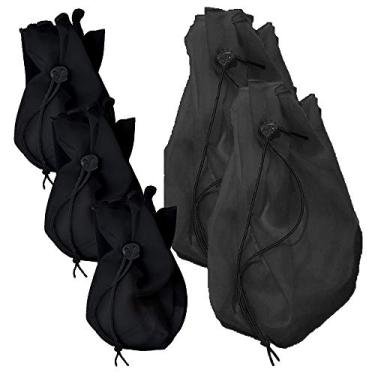 Imagem de Kit Coador Voal Preto 3 PP + 2 Médio Suco Verde Detox Kefir