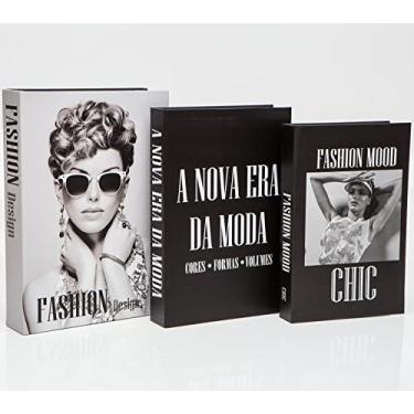 Imagem de Conjunto Caixa Porta Objetos/Livro Decorativa Luxo - Moda