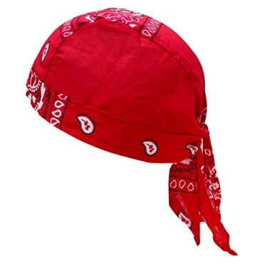 Imagem de DYNWAVE Chapéus Bandana Gorro, de Capacete para Rap Pesca, VERMELHO