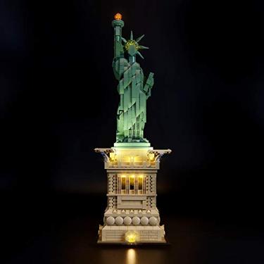 Imagem de Briksmax Led Lighting Kit for Architecture Statue of Liberty- Compatible with Lego 21042 Building Blocks Model- Not Include The Lego Set