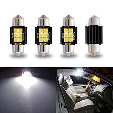 Imagem de iBrightstar 9-30V Extremamente Brilhante DE3175 DE3021 Lâmpadas LED Festoon Livre de Erros 3.2 cm 31 mm para Mapa Interior Luzes de Cortesia de Placa de Licença, Xenon Branco