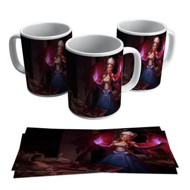 Imagem de Caneca Morgana Skins League of Legends LOL A Caída Gamer