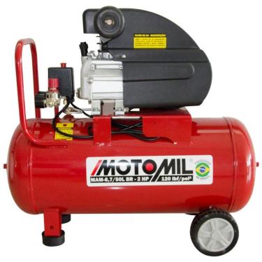 Imagem de Compressor de Ar Portátil 2,0 HP 8,7 Pés 50 Litros