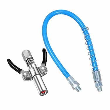 Imagem de Gazechimp Acoplador de graxa de alta pressão de aço inoxidável Tipo de braçadeira de graxa Com Rápida Bocal de graxa para travar e liberar rapidamente Acoplador De Graxa De Alça