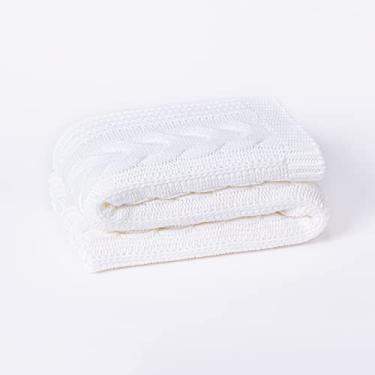Imagem de Peseira Manta Sofa Sala Cama Queen Tricot 230x60cm Trico Viena