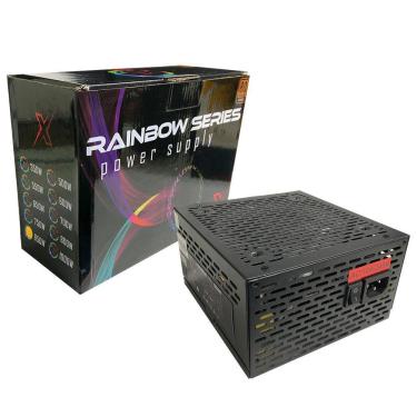 Imagem de Fonte Gamer Atx Brx Rainbow 850W Real 80 Plus Bronze