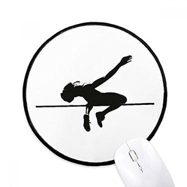 Imagem de DIYthinker Tapete de mouse de salto alto educação física desktop escritório tapete redondo para computador