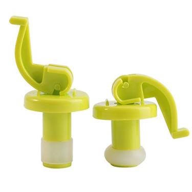 Imagem de Rolhas de vinho, rolha de garrafa de silicone 2 peças, tampa de garrafa selada hermética, plugue de abertura fácil, rolhas de silicone para manter vinho ou cerveja fresca por dias