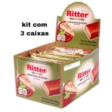 Imagem de Kit 3 Caixas: Barra De Cereais Limão Chocolate C/24 - Ritter