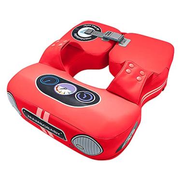 Imagem de burko Boia de natação para bebê em forma de carro Boia de natação para bebê não inflável, impermeável e macia para treino de natação para bebês de 8 a 48 meses, meninos e meninas