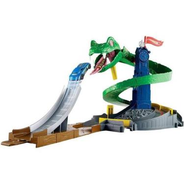 Pista Hot Wheels City Ataque Tóxico Da Cobra Serpente Slime em