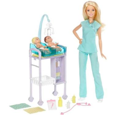Imagem de Boneca Barbie Conjunto Pediatra Mattel