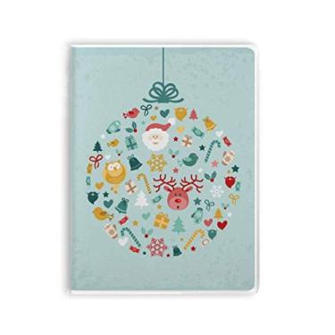 Imagem de Caderno Merry Christmas Circle Cartoon Portrait Notebook Gum Cover Diary Soft Cover