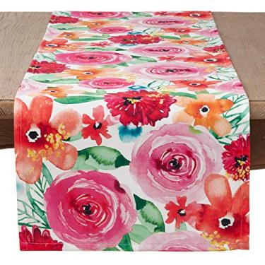 Imagem de SARO LIFESTYLE Santa Monica Caminho de mesa floral, multi, 41 x 183 cm