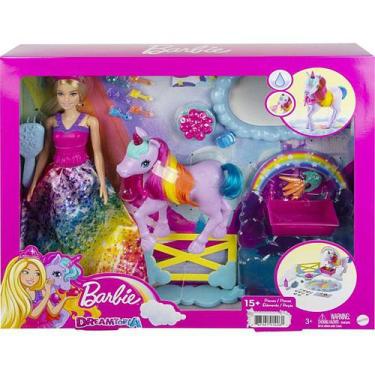 Imagem de Boneca Barbie Dreamtopia Unicornio Arco Iris Gtg01 Mattel