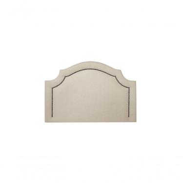 Imagem de Cabeceira Solteiro Luxo 90X60 Off White Tachas Fumê