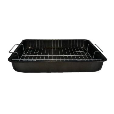 Imagem de Tabuleiro Assadeira Antiaderente com Grelha Aço Inox 40x29cm