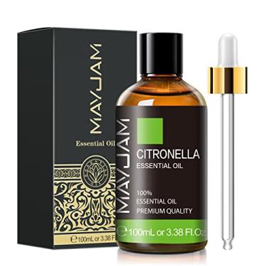 Imagem de Óleo essencial de citronela, óleos essenciais puros MAYJAM premium, 9 ml de grande volume para fabricação de velas de sabão, difusor, quarto, sala de estar, escritório