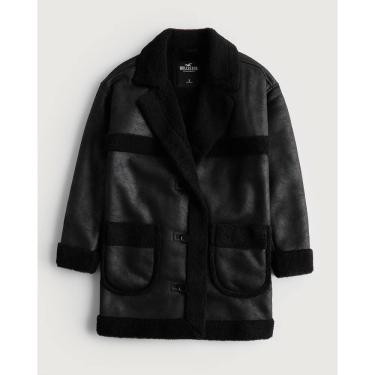 Imagem de Casaco Feminino Vegano Hollister Sintético 