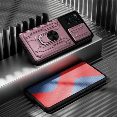 Imagem de Estojo à prova de choque para Xiaomi 13 Pro 12T 11T Pro para Redmi Note 12 11 10 Pro Poco X4 M5 Suporte de anel de metal rotativo com slot para cartão, K6, para Xiaomi 13 Pro