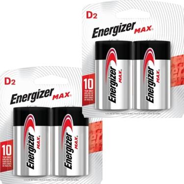 Imagem de 4- Pilha D2 Energizer Max Alcalina Premium Grande 1.5v