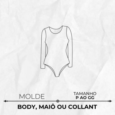 Molde bebê body tamanho P ao GG by Marlene Mukai