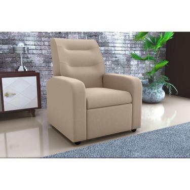 Imagem de Poltrona Reclinável Classic Suede Bege B251 - Matrix