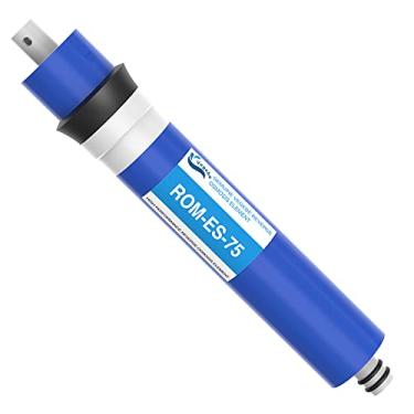 Imagem de Vegebe Filtro de membrana RO 75 GPD 30,5 x 4,6 cm, substituição de elemento de membrana de osmose reversa, cabe sob a pia RO sistema purificador de filtragem de filtro de água potável, 1 pacote