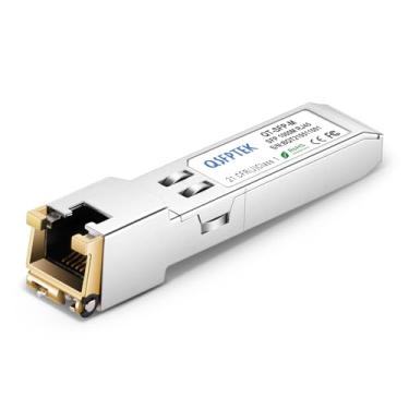 Imagem de Módulo de cobre SFP RJ45, 10/100/1000BASE-T Gigabit SFP para RJ45 Mini-GBIC Transceptor para Cisco GLC-T(10/100/1000)/SFP-GE-T (10/100/1000), MikroTik, Supermicro Reach 100m - 1 pacote