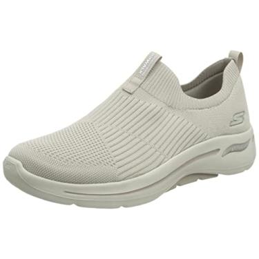 Imagem de Skechers Tênis feminino Go Walk Arch Fit Iconic, Cinzento-acastan, 42