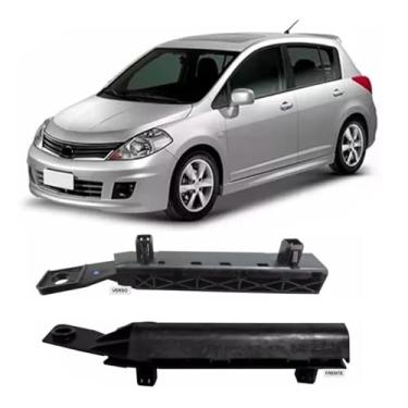 Imagem de Par Suporte Guia Parachoque Dianteiro Tiida 2007 2008 2009 2010 2011 2012 2013 2014 2015