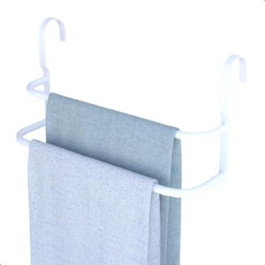 Imagem de UNIDAS STORE, Porta Toalhas Duplo Toalheiro Para Box Branco 60cm UN