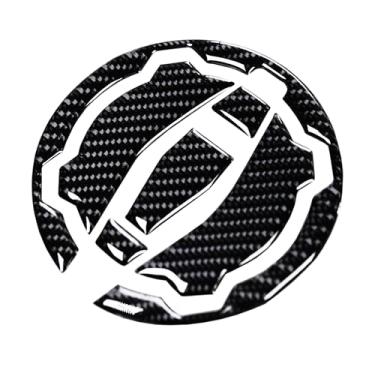 Imagem de REVSOSTAR Tampa de gás combustível de fibra de carbono real, tampa do tanque, almofada protetora de tanque, capa de combustível para Ninja 400/650, Z650/Z900, Versys-X 300 2017 2018 2019 2020 com