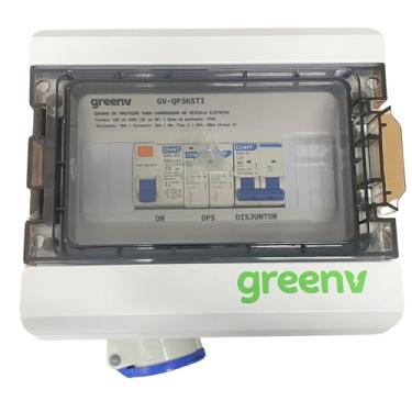 Imagem de Quadro Proteção Wallbox 220v 3,6 kW Tomada Industrial 3p