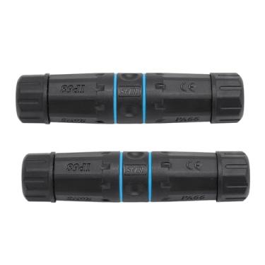 Imagem de Conector de Cabo Lan Cat5E IP68 - Acoplador Ethernet Resistente à água Resiliente - Conector Jack Fêmea RJ45 Cat6 de 2 Unidades - Adaptador Incomparável para Cabos Ethernet Cat 5E