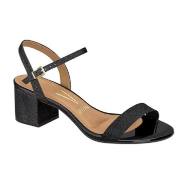 Imagem de Sandália Feminina Vizzano Salto Blocado Preto 34