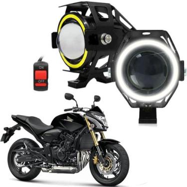 Imagem de Par Farol de Milha para Moto CB600F HORNET 2005 2006 2007 2008 2009 20