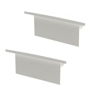 Imagem de Kit Acessórios Taschibra Para Perfil Embutir 0,9x2,4cm Vertex 24, Bran