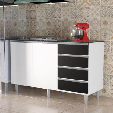 Imagem de Balcão Canadá 4 gavetas gabinete para cooktop de 5 bocas BM - PASSE BE