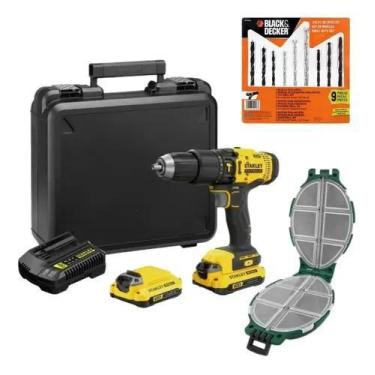 Imagem de Parafusadeira Scd711c2k 2 Baterias E Carregador + Acessorios - Stanley