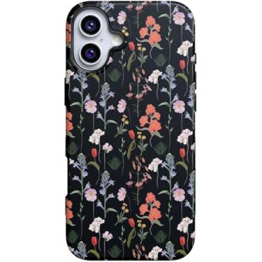 Imagem de Casely Capa para celular de 6,6 polegadas | Jardim secreto | Floral misto | Design de capa protetora ousada