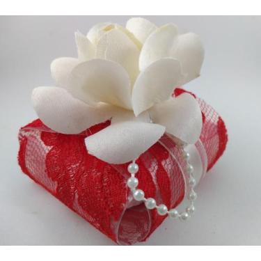 Imagem de Embalagem para Bem Casado/Bem Nascido de Renda - Doce Tecido