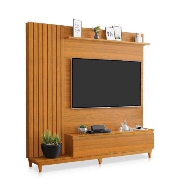 Imagem de Rack Painel Para Sala Ripado Jakarta Para Tv Até 65 Polegada