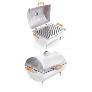 Imagem de Churrasqueira portateis no Bafo Movel carvão de alumínio portatil alum