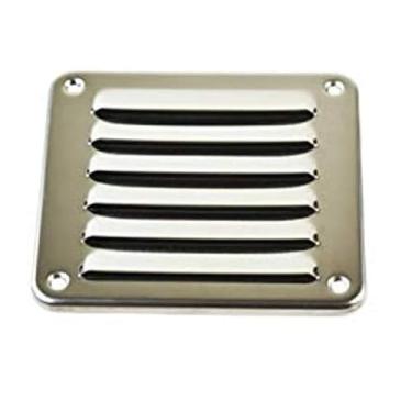 Imagem de MARINE CITY Ventilação com Louvered Retângulo de Aço Inoxidável Grau 316 10 × 12 cm para Fuzileiros Navais – Iates – Navios – Caiaques (pacote com 1)