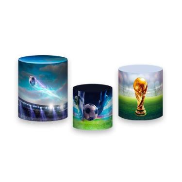 Imagem de Trio De Capa Cilindro - Futebol Copa do Mundo Troféu 011 - Via Cores