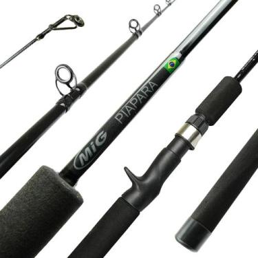 Imagem de Vara Para Carretilha Piapara CP-09 1,80mts 8-25lbs Preta 1 Parte - MIG