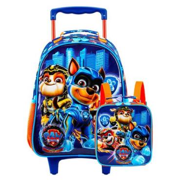 Imagem de Kit Escolar Patrulha Canina Filme Mochila Rodas + Lancheira  - Xeryus