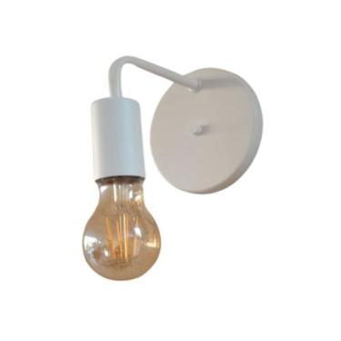 Imagem de Arandela Parede Industrial Interna Slim Garagem Branco - Poli Luz