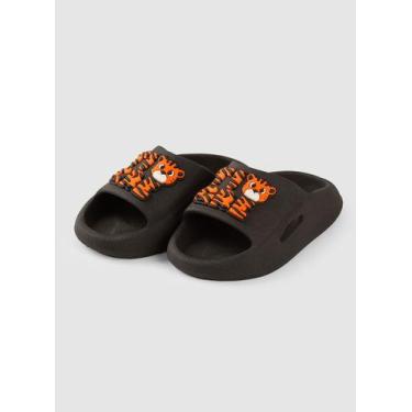 Imagem de Chinelo Nuvem Preto Infantil Menino Tigre - Molekada, 21/22